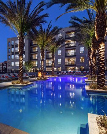 Pool View In Night at AVE Phoenix Terra, Phoenix